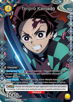 Tanjiro Kamado (002) (SR*) (UEX05BT/KMY-3-002) [UEX05BT: Demon Slayer: Kimetsu no Yaiba Vol.2] Foil - Deck Out Gaming