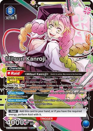 Mitsuri Kanroji (034) (SR**) (UEX05BT/KMY-3-034) [UEX05BT: Demon Slayer: Kimetsu no Yaiba Vol.2] Foil