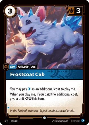 Frostcoat Cub (067/221) [Spiritforged] Foil - Deck Out Gaming