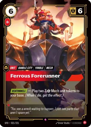 Ferrous Forerunner (021/221) [Spiritforged] Foil - Deck Out Gaming