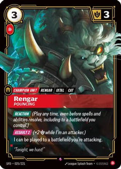 Rengar - Pouncing (025/221) [Spiritforged] Foil - Deck Out Gaming