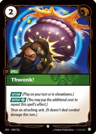 Thwonk! (040/221) [Spiritforged] Foil - Deck Out Gaming