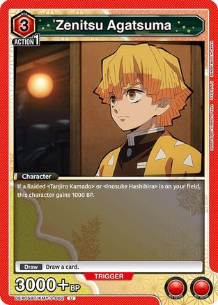 Zenitsu Agatsuma (UEX05BT/KMY-3-062) [UEX05BT: Demon Slayer: Kimetsu no Yaiba Vol.2]