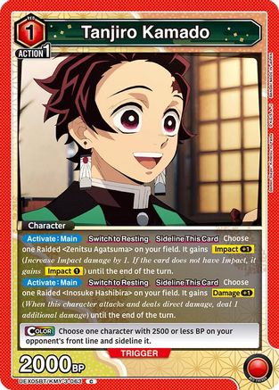 Tanjiro Kamado (063) (UEX05BT/KMY-3-063) [UEX05BT: Demon Slayer: Kimetsu no Yaiba Vol.2]