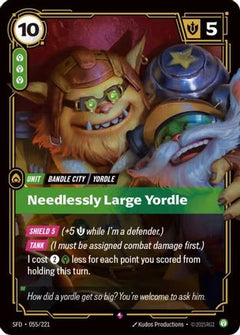 Needlessly Large Yordle (055/221) [Spiritforged] Foil - Deck Out Gaming
