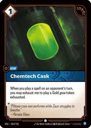 Chemtech Cask (063/221) [Spiritforged] Foil - Deck Out Gaming