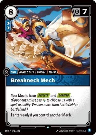 Breakneck Mech (071/221) [Spiritforged] Foil - Deck Out Gaming