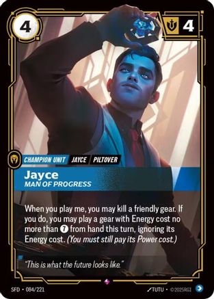 Jayce - Man of Progress (084/221) [Spiritforged] Foil - Deck Out Gaming