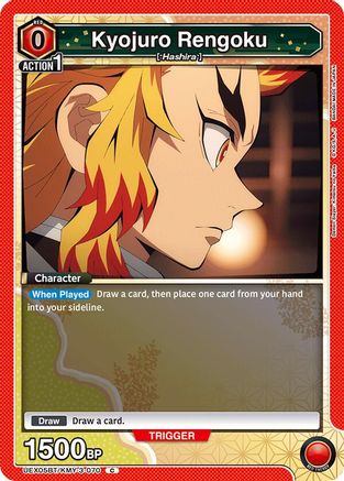 Kyojuro Rengoku (070) (Box Topper Foil) (UEX05BT/KMY-3-070) [UEX05BT: Demon Slayer: Kimetsu no Yaiba Vol.2] Foil - Deck Out Gaming