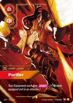 Lucian - Purifier (Overnumbered) (241/221) [Spiritforged] Foil - Deck Out Gaming