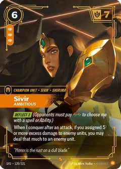 Sivir - Ambitious (120/221) [Spiritforged] Foil - Deck Out Gaming