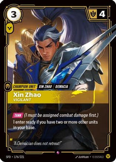 Xin Zhao - Vigilant (176/221) [Spiritforged] Foil - Deck Out Gaming