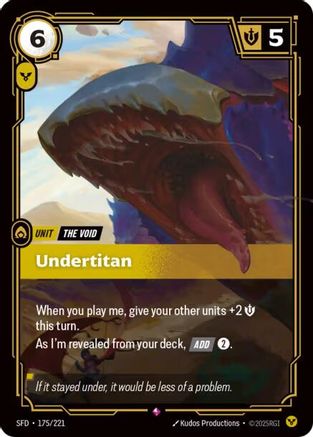 Undertitan (175/221) [Spiritforged] Foil - Deck Out Gaming