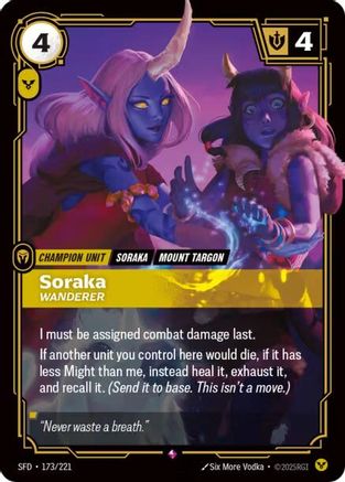 Soraka - Wanderer (173/221) [Spiritforged] Foil - Deck Out Gaming