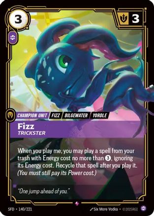 Fizz - Trickster (140/221) [Spiritforged] Foil - Deck Out Gaming