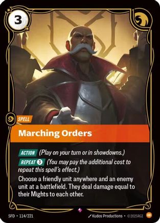 Marching Orders (114/221) [Spiritforged] Foil - Deck Out Gaming