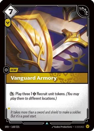 Vanguard Armory (168/221) [Spiritforged] Foil - Deck Out Gaming