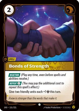 Bonds of Strength (151/221) [Spiritforged] Foil - Deck Out Gaming