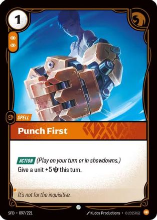 Punch First (097/221) [Spiritforged] Foil - Deck Out Gaming