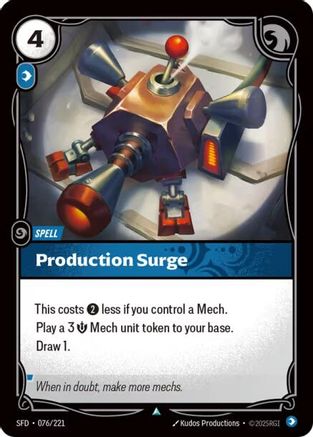 Production Surge (076/221) [Spiritforged] Foil - Deck Out Gaming