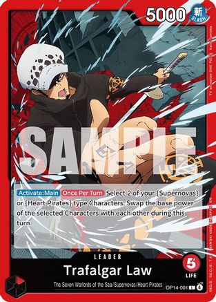 Trafalgar Law - OP14-001 (OP14-001) [The Azure Sea's Seven] - Deck Out Gaming