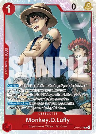 Monkey.D.Luffy - OP14-013 (OP14-013) [The Azure Sea's Seven] Foil-1