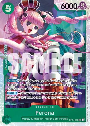 Perona - OP14-033 (OP14-033) [The Azure Sea's Seven] Foil - Deck Out Gaming