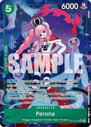Perona - OP14-033 (Alternate Art) (OP14-033) [The Azure Sea's Seven] Foil-1