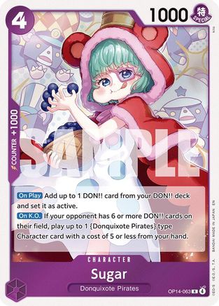 Sugar (OP14-063) [The Azure Sea's Seven] Foil - Deck Out Gaming