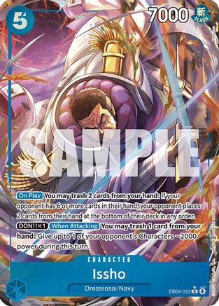 Issho - EB04-022 (Alternate Art) (EB04-022) [The Azure Sea's Seven] Foil - Deck Out Gaming