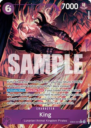 King (Alternate Art) (EB04-031) [The Azure Sea's Seven] Foil-1