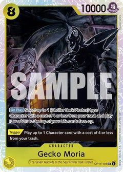 Gecko Moria - OP14-104 (OP14-104) [The Azure Sea's Seven] Foil - Deck Out Gaming