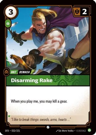 Disarming Rake (032/221) [Spiritforged] - Deck Out Gaming