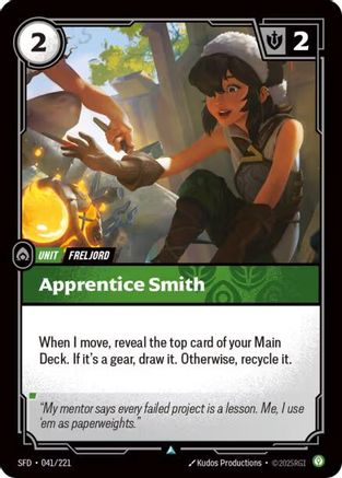 Apprentice Smith (041/221) [Spiritforged] Foil - Deck Out Gaming