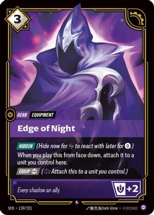 Edge of Night (139/221) [Spiritforged] Foil - Deck Out Gaming