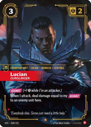 Lucian - Gunslinger (028/221) [Spiritforged] Foil - Deck Out Gaming
