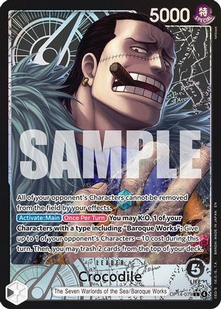 Crocodile - OP14-079 (Alternate Art) (OP14-079) [The Azure Sea's Seven] Foil