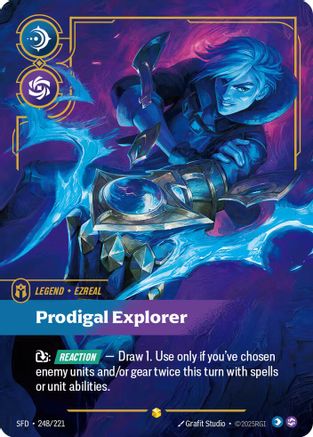 Ezreal - Prodigal Explorer (Overnumbered) (248/221) [Spiritforged] Foil - Deck Out Gaming