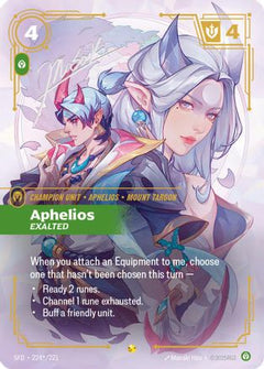 Aphelios - Exalted (Signature) (224*/221) [Spiritforged] Foil - Deck Out Gaming