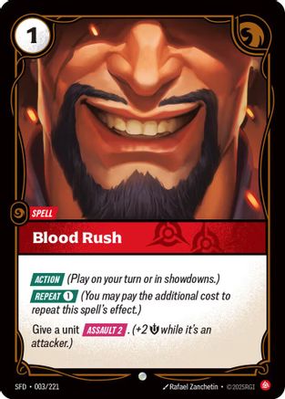 Blood Rush (003/221) [Spiritforged] Foil - Deck Out Gaming