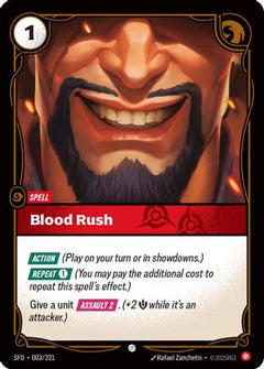 Blood Rush (003/221) [Spiritforged] - Deck Out Gaming