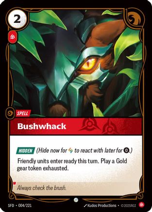 Bushwack (004/221) [Spiritforged] - Deck Out Gaming