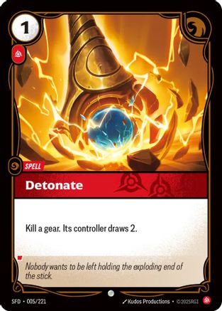 Detonate (005/221) [Spiritforged] Foil - Deck Out Gaming