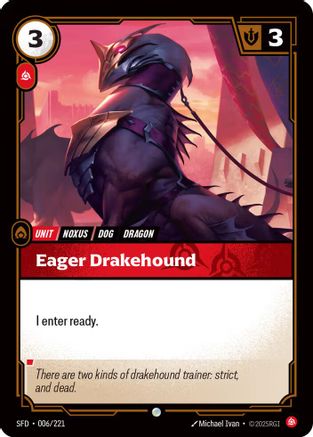 Eager Drakehound (006/221) [Spiritforged] Foil - Deck Out Gaming