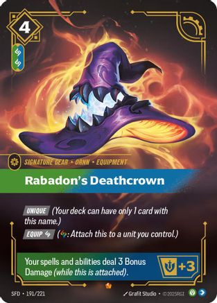 Rabadon's Deathcrown (191/221) [Spiritforged] Foil - Deck Out Gaming