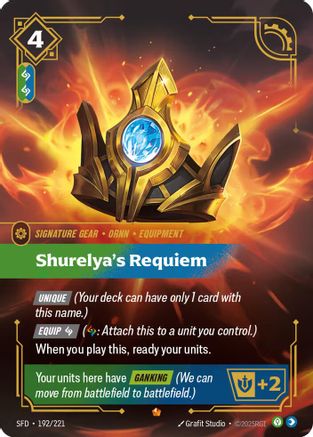 Shurelya's Requiem (192/221) [Spiritforged] Foil - Deck Out Gaming