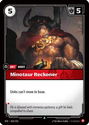 Minotaur Reckoner (014/221) [Spiritforged] Foil - Deck Out Gaming
