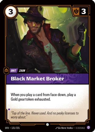Black Market Broker (121/221) [Spiritforged] Foil - Deck Out Gaming