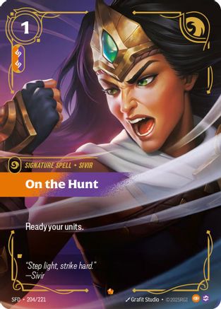On the Hunt (204/221) [Spiritforged] Foil - Deck Out Gaming