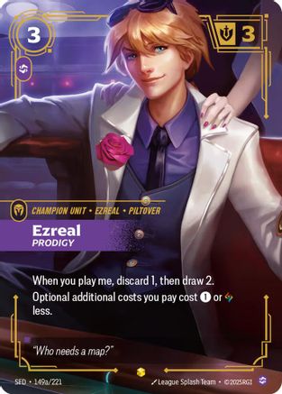 Ezreal - Prodigy (Alternate Art) (149a/221) [Spiritforged] Foil - Deck Out Gaming
